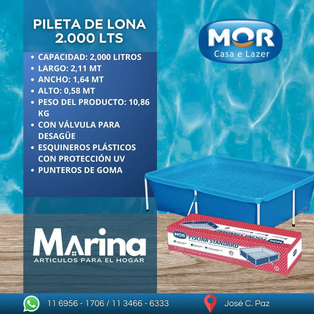 Pileta de Lona 2000 L